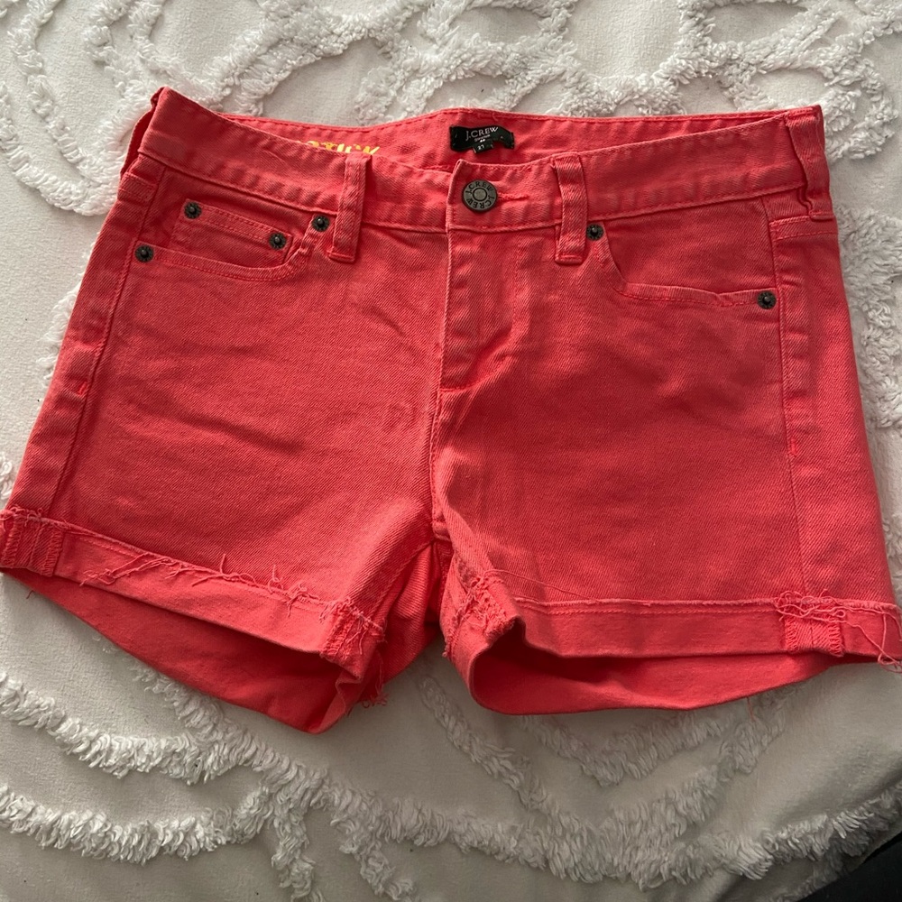 J Crew Coral Shorts
